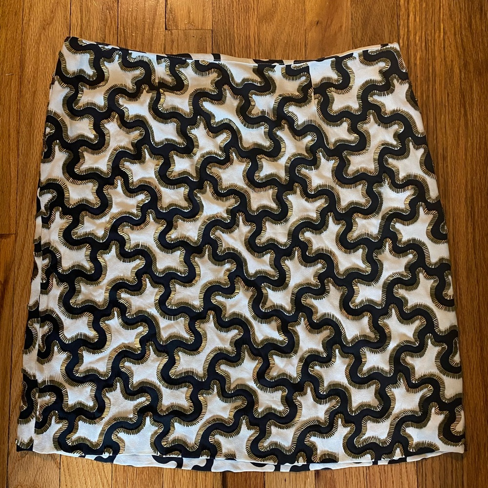 DVF Kandy Embellished Skirt in Cloud White